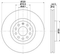 Remschijf 8DD355127591