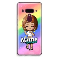 Chibi Maker vrouw: HTC U12+ Transparant Hoesje