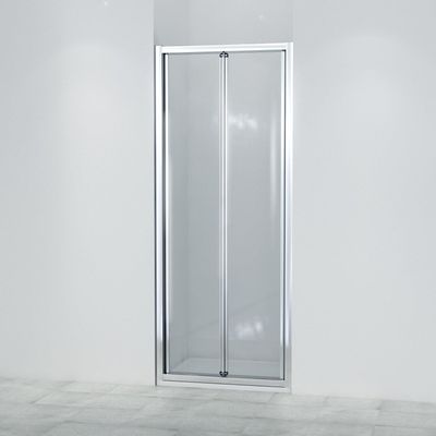 Saniclass ID05 Vouwdeur - 80x190cm - 6mm veiligheidsglas - alu profiel - anti kalk - chroom SW8415