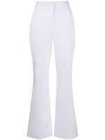 Vivetta pantalon évasé à taille haute - Blanc