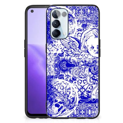 Telefoonhoesje OPPO Reno5 5G | Find X3 Lite Angel Skull Blauw