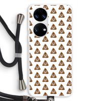 Poop emoji: Huawei P50 Transparant Hoesje met koord