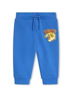 Kenzo Kids pantalon de jogging à logo imprimé - Bleu