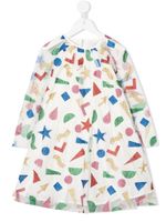 Stella McCartney Kids robe évasée à paillettes - Blanc