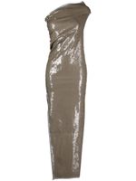 Rick Owens robe longue Athena à sequins - Marron - thumbnail