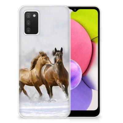 Samsung Galaxy A03S | TPU Hoesje | Paarden