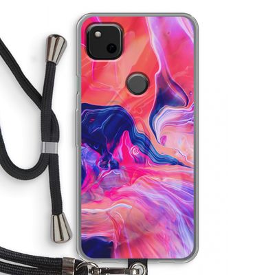 Earth And Ocean: Pixel 4a Transparant Hoesje met koord