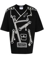 Moschino t-shirt en coton à imprimé graphique - Noir