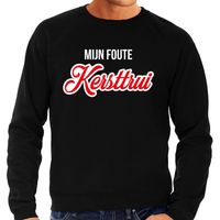 Mijn foute Kersttrui sierlijke letters Kerst sweater zwart voor heren - thumbnail