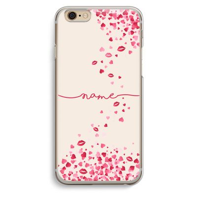 Hartjes en kusjes: iPhone 6 / 6S Transparant Hoesje