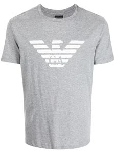 Emporio Armani t-shirt à logo imprimé - Gris