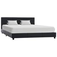 Bedframe kunstleer zwart 140x200 cm