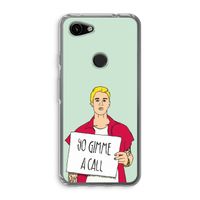 Gimme a call: Google Pixel 3a Transparant Hoesje