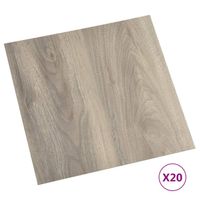 vidaXL Vloerplanken 20 st zelfklevend 1,86 m?? PVC taupe