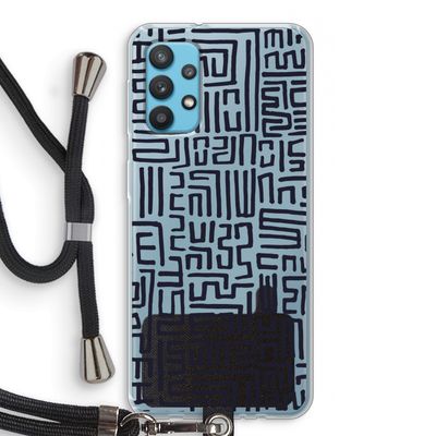 Moroccan Print: Samsung Galaxy A32 4G Transparant Hoesje met koord