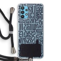 Moroccan Print: Samsung Galaxy A32 4G Transparant Hoesje met koord