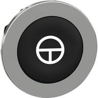 Schneider Electric ZB4FA245 ZB4FA245 Plat, Terugstelbaar (Ø) 30.5 mm T Chroom, Zwart 1 stuk(s)