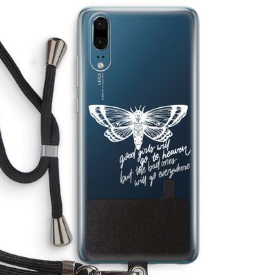 Good or bad: Huawei P20 Transparant Hoesje met koord