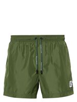 Dolce & Gabbana short de bain à logo brodé - Vert - thumbnail