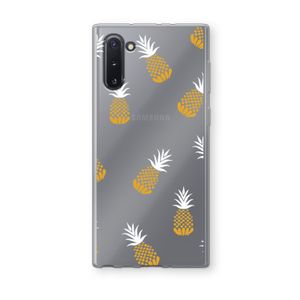 Ananasjes: Samsung Galaxy Note 10 Transparant Hoesje
