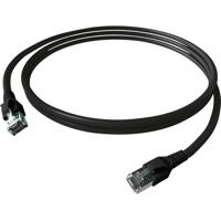 EasyLan FlexBoot Patchkabel Kat.6A, S/FTP, zwart, 0,5 m