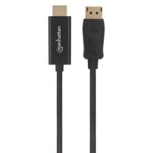 Manhattan 153201 DisplayPort-kabel DisplayPort / HDMI Adapterkabel DisplayPort-stekker, HDMI-A-stekker 1.80 m Zwart