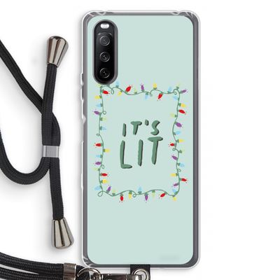 It's Lit: Sony Sony Xperia 10 III Transparant Hoesje met koord