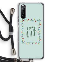 It's Lit: Sony Sony Xperia 10 III Transparant Hoesje met koord
