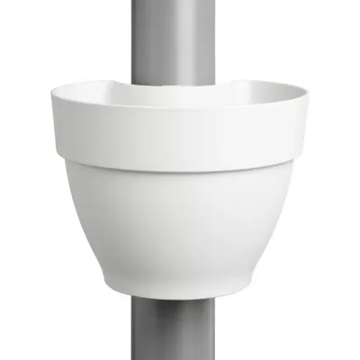 Elho Vibia Campana regenpijp bloempot 21x16cm zijde wit