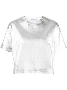 Simkhai t-shirt à effet métallisé - Argent