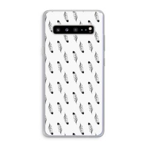 Pluimen: Samsung Galaxy S10 5G Transparant Hoesje