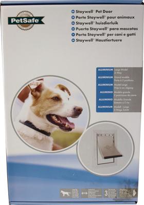 PetSafe aluminium deur nr. 640 L wit/transparant - Gebr de boon