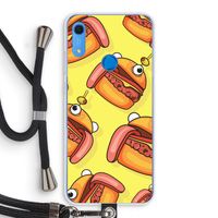 Hamburger: Huawei Y6s Transparant Hoesje met koord