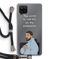 Hotline bling: Samsung Galaxy A12 Transparant Hoesje met koord