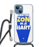 Laat de zon in je hart: iPhone 13 Transparant Hoesje met koord