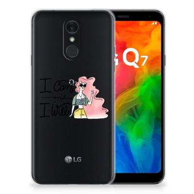 LG Q7 Telefoonhoesje met Naam i Can LG Q7 Telefoonhoesje met Naam i Can