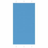 VidaXL Plissé rolgordijn 105x200cm stofbreedte 104,4cm polyester blauw