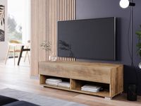 TV-meubel ACAPULCO 1 klapdeur 100 cm kastanjebruin met led - thumbnail