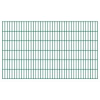 vidaXL Dubbelstaafmatten 2,008x1,23 m 50 m (totale lengte) groen - thumbnail