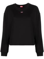 Diesel logo-embroidered sweatshirt - Noir