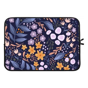 Flowers with blue leaves: Laptop sleeve 13 inch