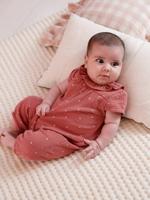Babypakje voor meisjes met korte mouwen rouge