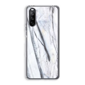 Gestreepte marmer: Sony Xperia 10 III Transparant Hoesje