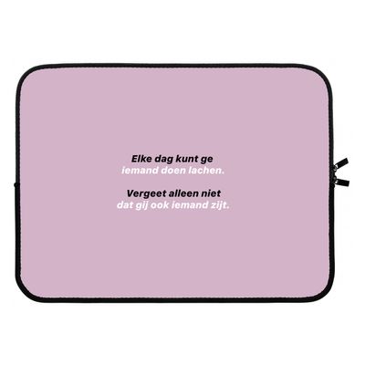 gij zijt ook iemand: Laptop sleeve 15 inch