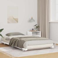 Bedframe Wit 90 x 200 cm Massief grenenhout
