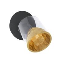 Stars of Light Zwarte wandlampMelito met goud - 39573