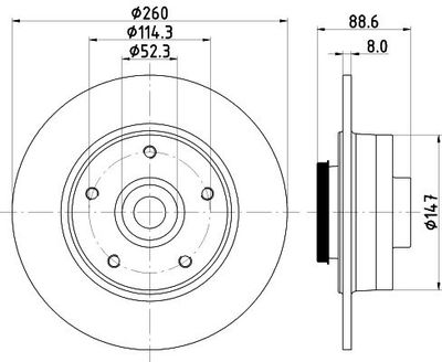 Remschijf 8DD355126481