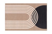 Garden Impressions Art deco karpet circle 160x230 cm. - taupe