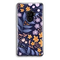 Flowers with blue leaves: Xiaomi Mi Mix 2 Transparant Hoesje