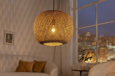 Ronde hanglamp ORGANIC LIVING 45cm natuurlijke bamboe lampenkap handgemaakt - 40589